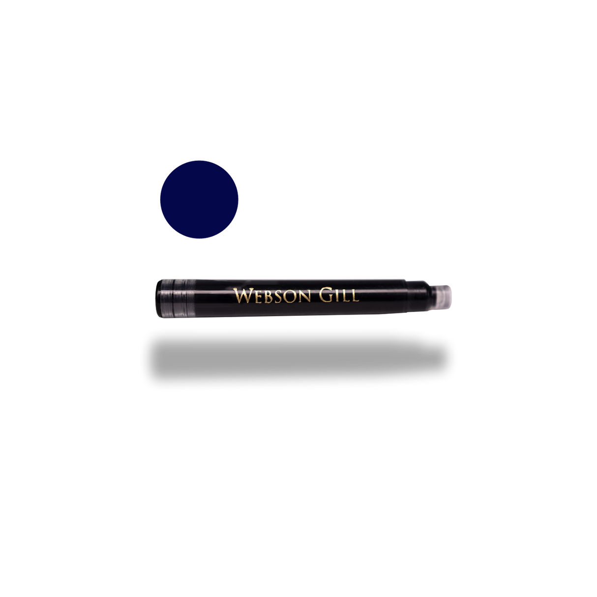 Admiral Blue Ink Refill for Webson Gill Fountain Pens, 8 Cartridges